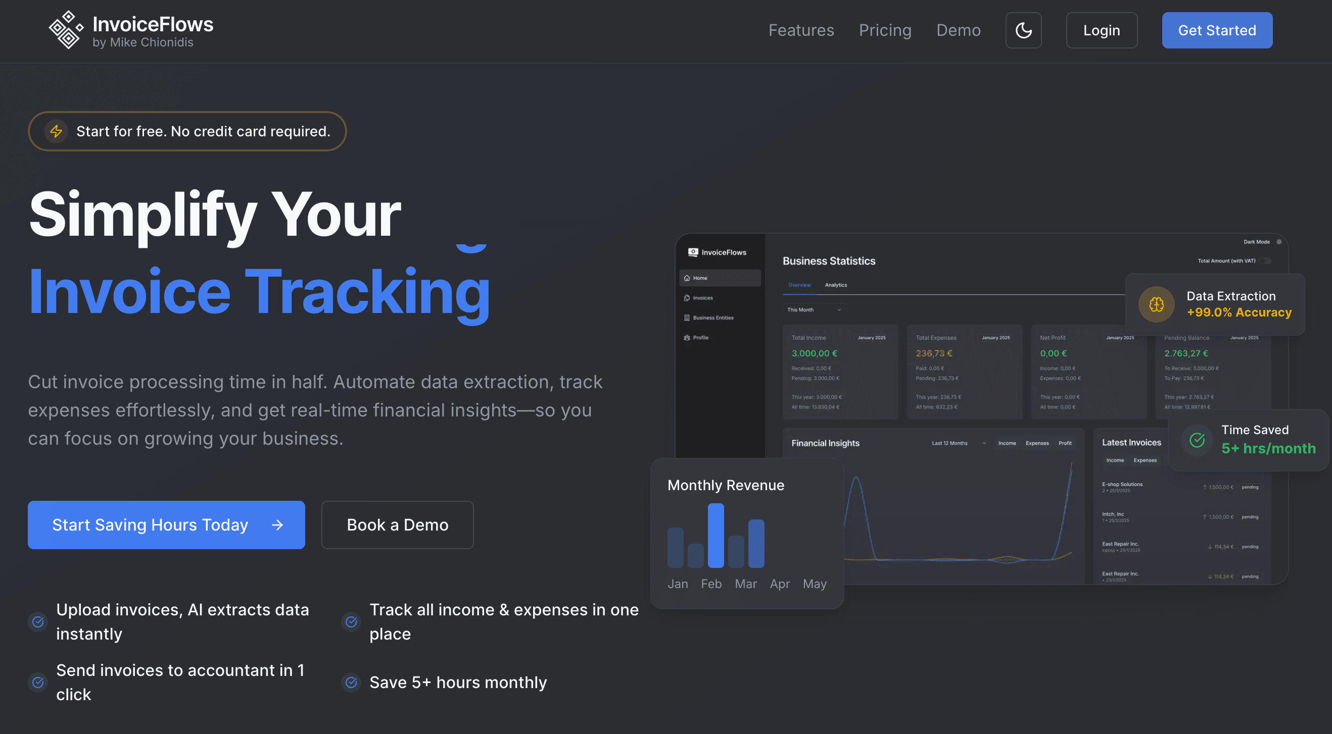 InvoiceFlows screenshot
